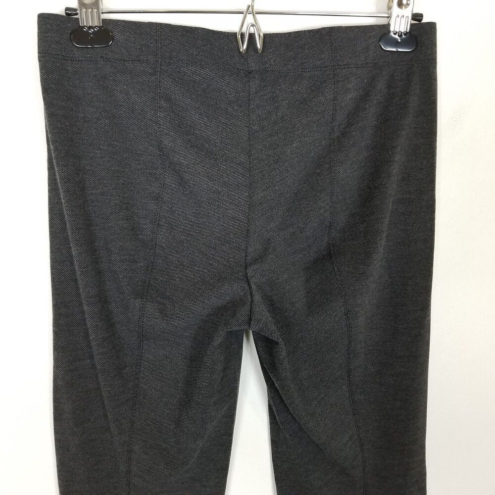 Vince Women Knit Ponte Ankle Pants Sz‎ L Gray Skinny Office Casual Pull On - Picture 4 of 7